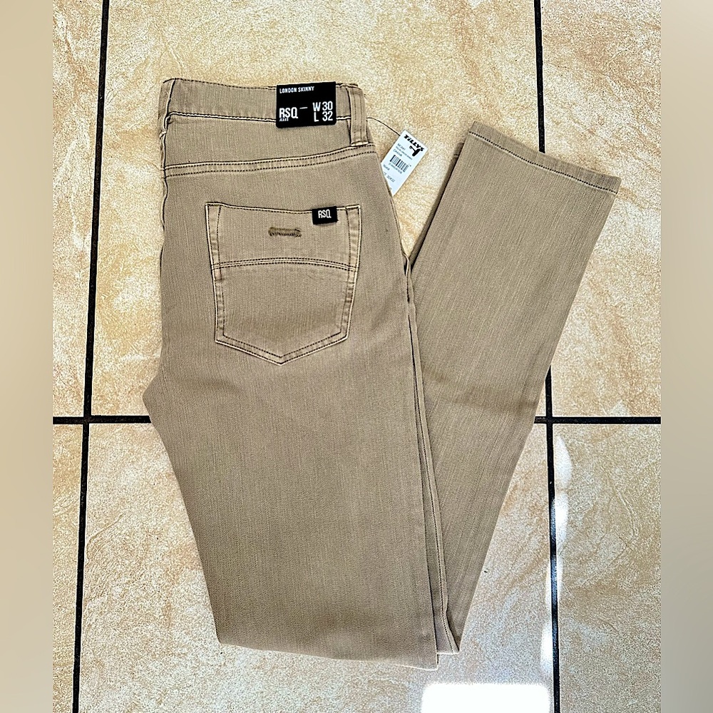 RSQ London Mens Skinny Jeans 30x32 NWT